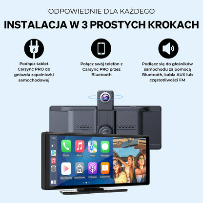 Carsync Pro + Kamera samochodowa 4K + Kamera cofania